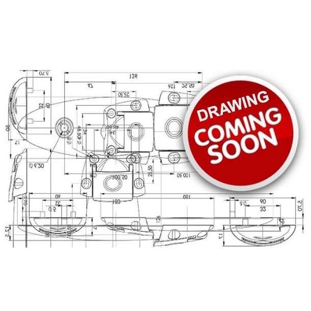 Stilleskrue med 32mm Metal Fod + Krv - M8x68mm