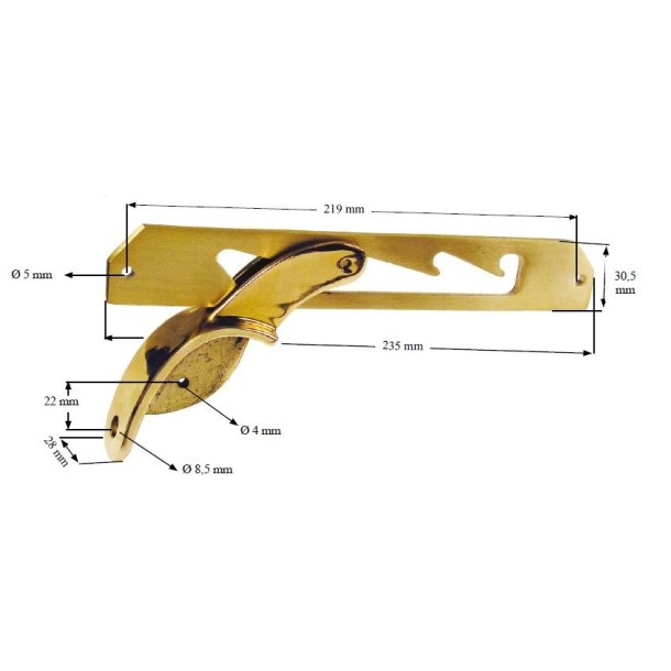 Solseng Ryglnsbeslag - til Beslag 403040