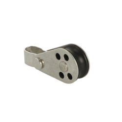 Blokrulle 60mm, med Pind & Beslag - Rustfri Stl