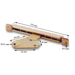 Positionsbeslag til Havestol - Bruges med Beslag 405010