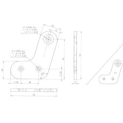 Samlebeslag til Havestol - Sde & Ryg - Venstre
