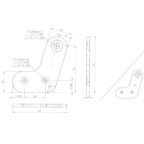 Samlebeslag til Havestol - Sde & Ryg - Venstre