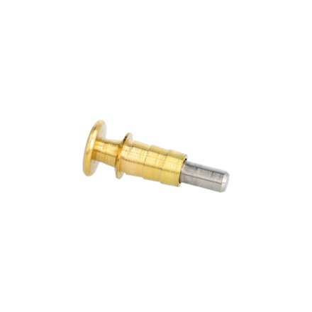 L�sepal med Fjeder �20x49mm (Selvluk) - Messing