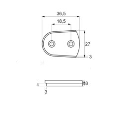 Universal Oph�ngsbeslag "Pac" Han Del - Sort