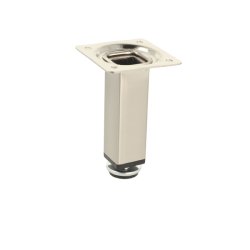 Mbelben "Vera" 25x25mm - Hjde 100mm - Brstet Stl