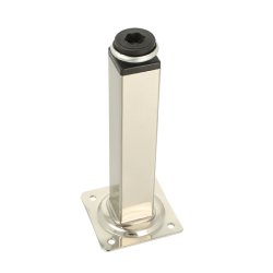 Mbelben "Vera" 25x25mm - Hjde 150mm - Brstet Stl