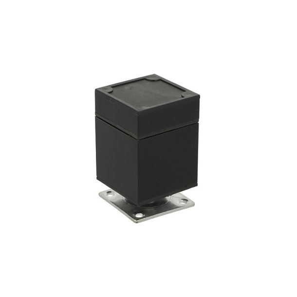 Mbelben "Niko" 40x40mm - Hjde 58mm - Sort Finish