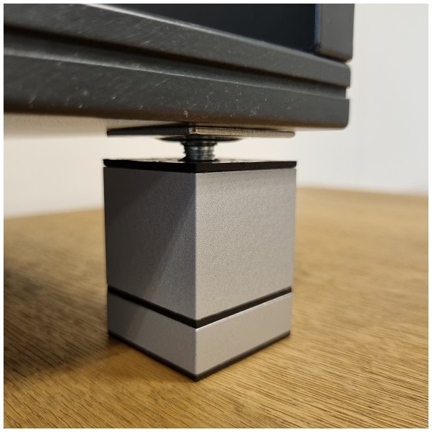 Mbelben "Niko" 40x40mm - Hjde 58mm - Alu Finish