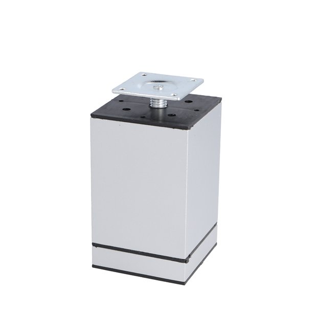 Mbelben "Niko" 60x60mm - Hjde 100mm - Alu Finish