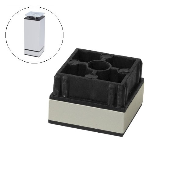 DIY Mbelben "Niko" - 40x40mm Fod - Alu Finish