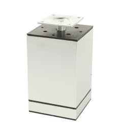 Mbelben "Niko" 60x60mm - Hjde 100mm - Poleret Alu