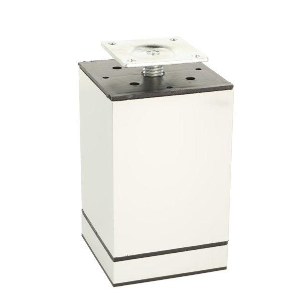 Mbelben "Niko" 60x60mm - Hjde 100mm - Poleret Alu