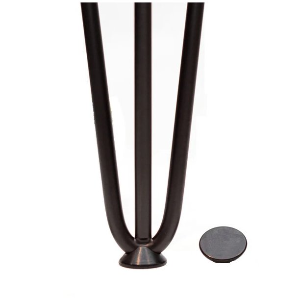 Bordben "Hairpin" 710mm, 3 x �10mm St�nger - Sort