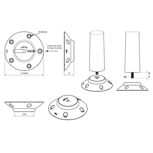 Benbeslag med Multijusterbar Vinkel