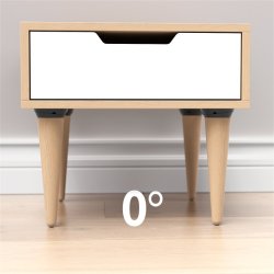 Benbeslag �60mm (M8) - "Twist�n Turn" - 5 Positioner - Sort