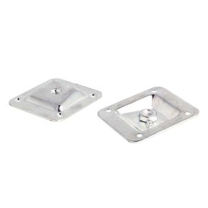 Mbelbenbeslag 58x66mm med Mtrik - 10 Vinkel - Elforzinket