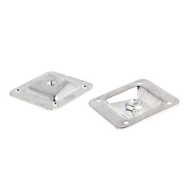 Mbelbenbeslag 58x66mm med Mtrik - 10 Vinkel - Elforzinket