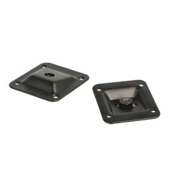 Mbelbenbeslag 58x66mm med Mtrik - 10 Vinkel - Sort