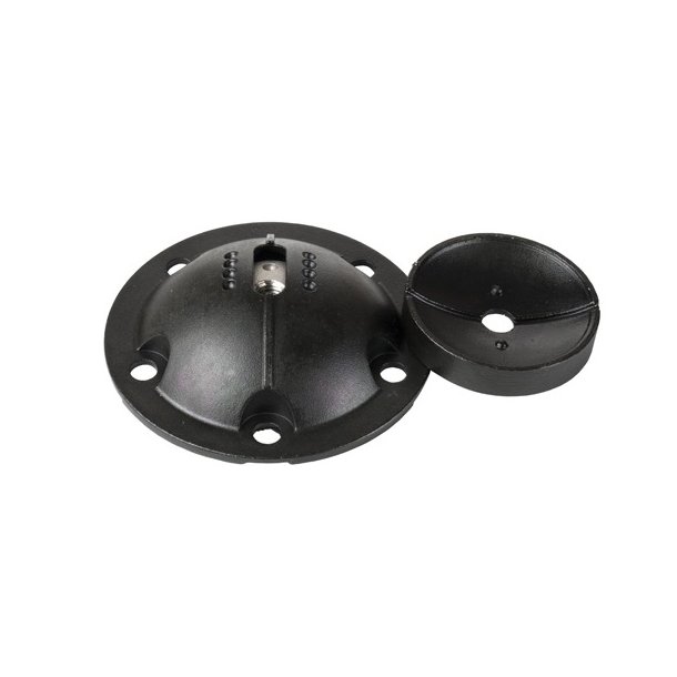 Benbeslag 85mm 4 Positioner- M8 - Rustfri Stl - Sort