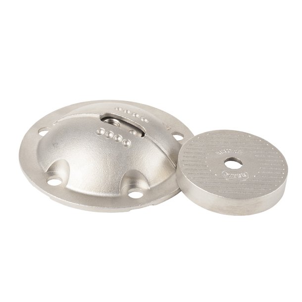 Benbeslag 85mm 4 Positioner- M8 - Rustfri Stl - Slv