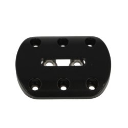 Benbeslag - Vinkeljusterbart - 80x110x15mm - Sort