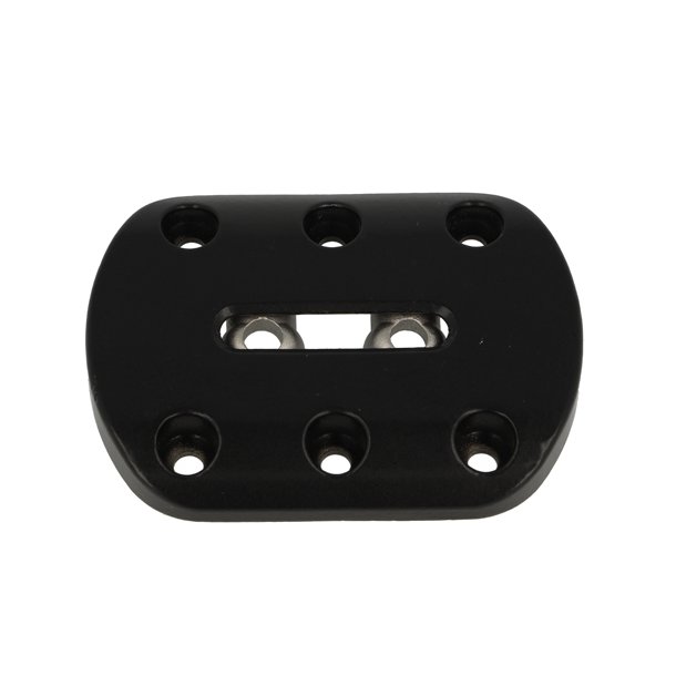 Benbeslag - Vinkeljusterbart - 80x110x15mm - Sort