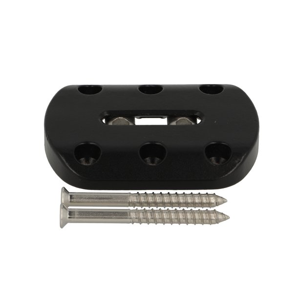 Benbeslag - Vinkeljusterbart - 80x110x15mm - Sort