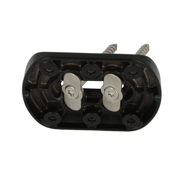 Benbeslag - Vinkeljusterbart - 80x110x15mm - Sort