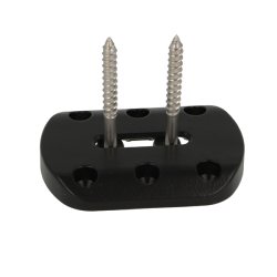 Benbeslag - Vinkeljusterbart - 80x110x15mm - Sort