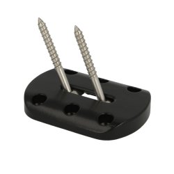 Benbeslag - Vinkeljusterbart - 80x110x15mm - Sort