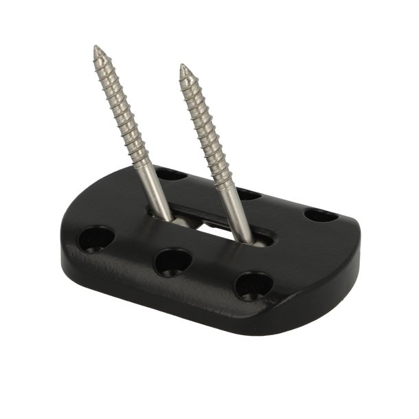 Benbeslag - Vinkeljusterbart - 80x110x15mm - Sort