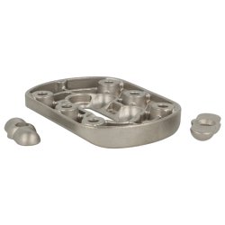 Benbeslag - Vinkeljusterbart - 80x110x15mm - Slv