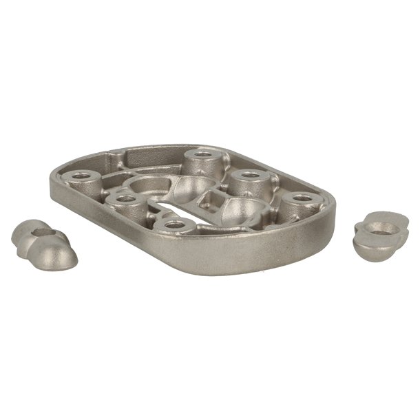 Benbeslag - Vinkeljusterbart - 80x110x15mm - Slv