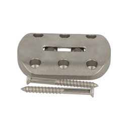 Benbeslag - Vinkeljusterbart - 80x110x15mm - Slv