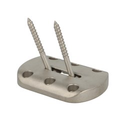 Benbeslag - Vinkeljusterbart - 80x110x15mm - Slv