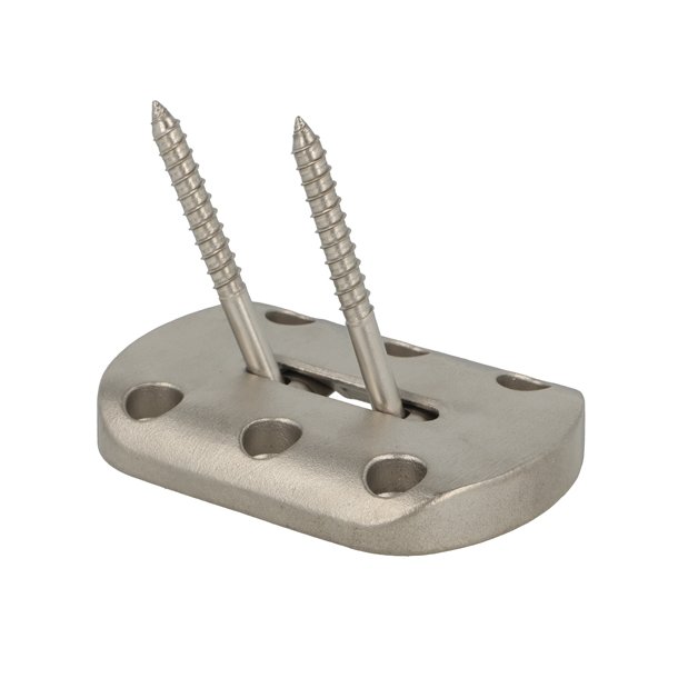 Benbeslag - Vinkeljusterbart - 80x110x15mm - Slv