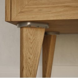 Benbeslag - Vinkeljusterbart - 80x110x15mm - Sort