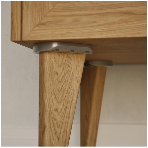 Benbeslag - Vinkeljusterbart - 80x110x15mm - Slv