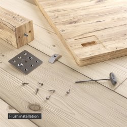 Benbeslag 100x100mm - "X-treme" - Rustfri St�l