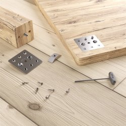 Benbeslag 100x100mm - "X-treme" - Rustfri St�l