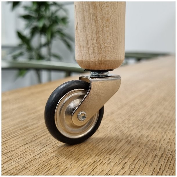 Bakkebord Hjul "Titus" 39mm - Forniklet