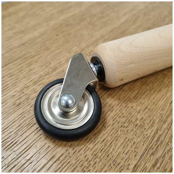 Bakkebord Hjul "Titus" 39mm - Forniklet