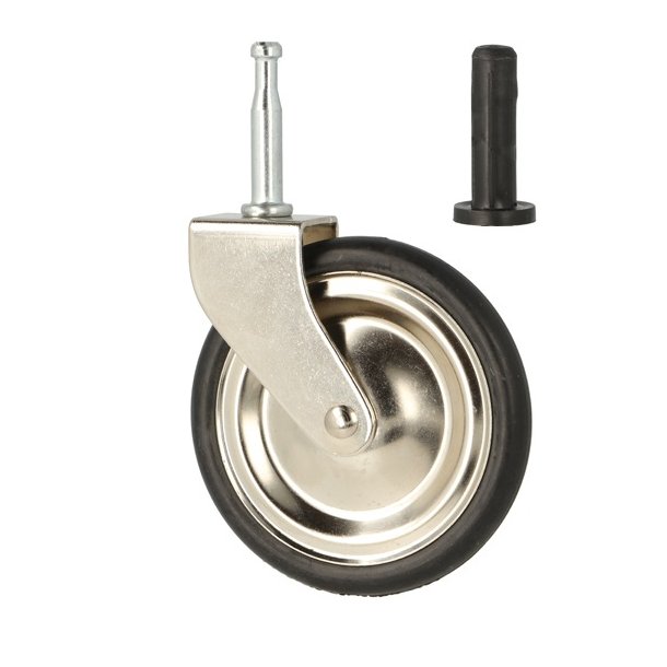 Bakkebord Hjul "Titus" 75mm - Forniklet