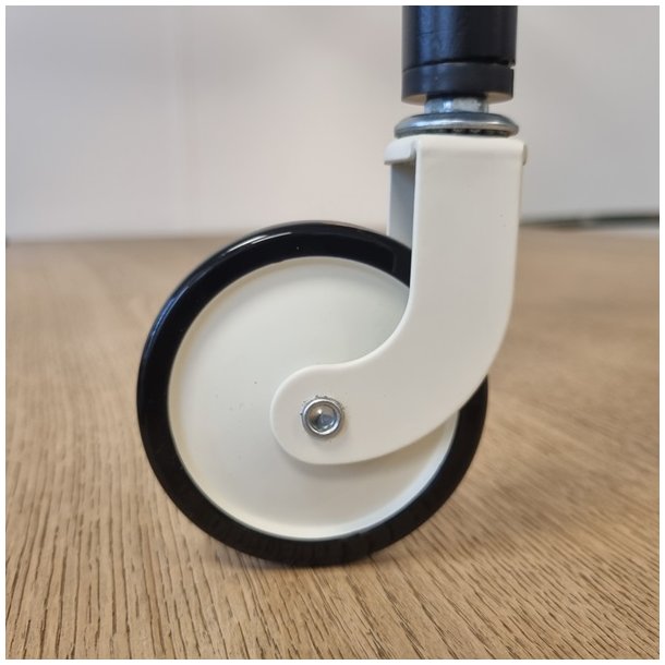 Bakkebord Hjul "Tacitus" 73,5mm - Hvid