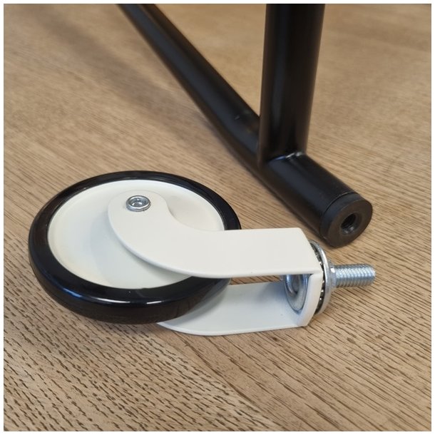 Bakkebord Hjul "Tacitus" 73,5mm - Hvid