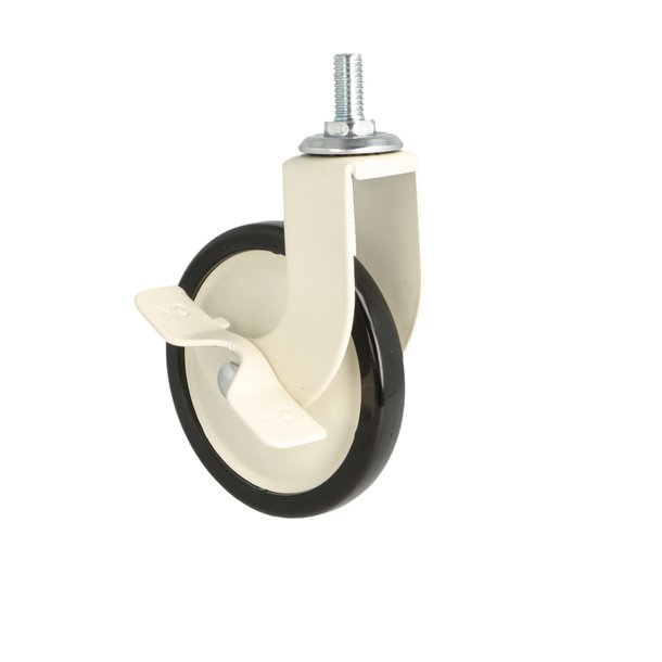 Bakkebord Hjul "Tacitus" 73,5mm - Hvid - med Bremse