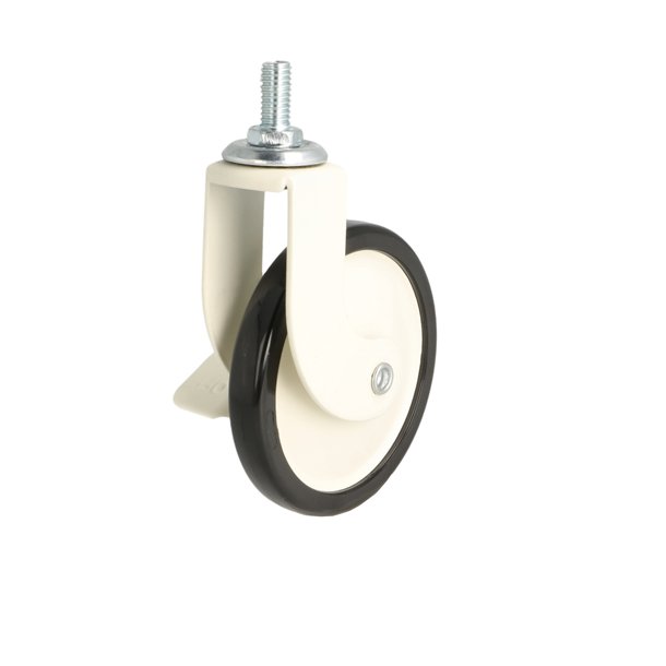 Bakkebord Hjul "Tacitus" 73,5mm - Hvid - med Bremse