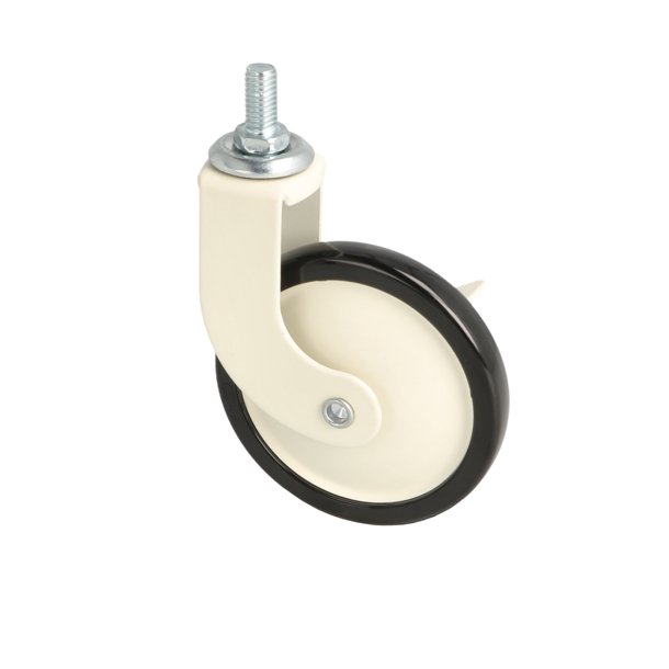 Bakkebord Hjul "Tacitus" 73,5mm - Hvid - med Bremse