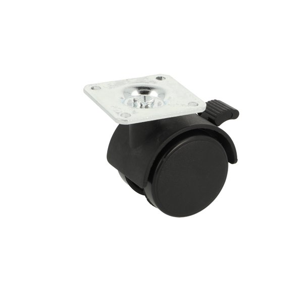 Mbelhjul "Galba" 40mm Sort - med Bremse