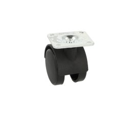 Mbelhjul "Galba" 40mm Sort - med Bremse